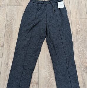 $515 Mens OFFICINE GENERALE Wool Blend Jogger Pants Mid Gray 54 US 38